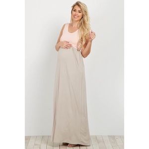 Pink Blush Maternity Maxi